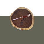 Wooden Cheese Board and Knife Pack