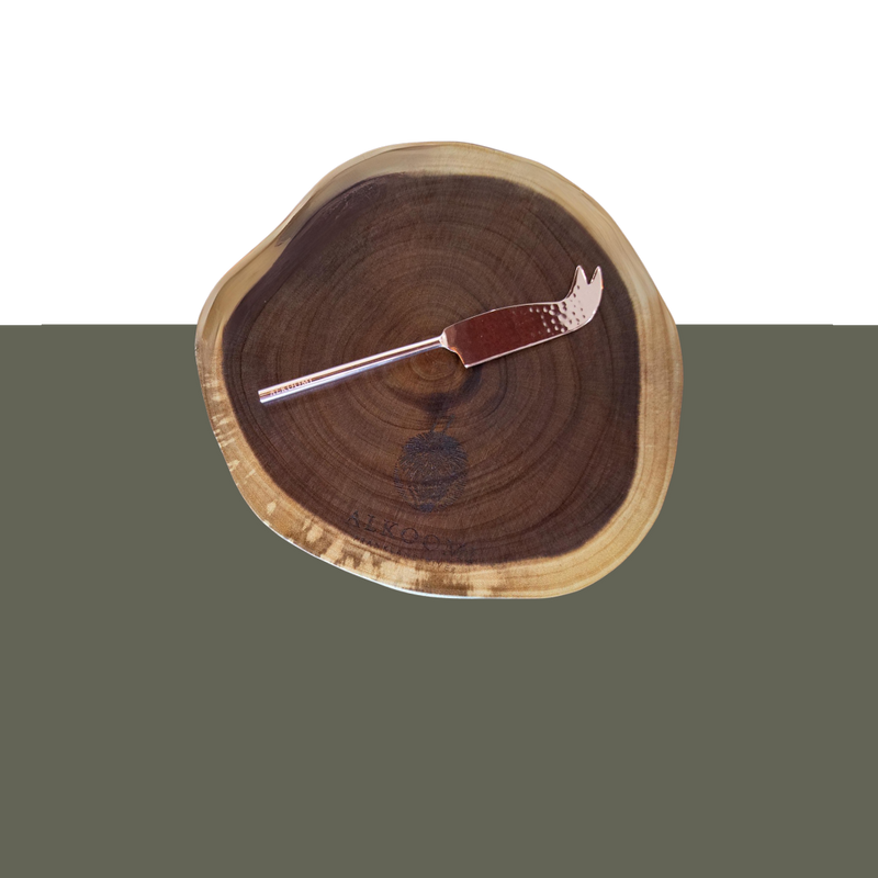 Wooden Cheese Board and Knife Pack