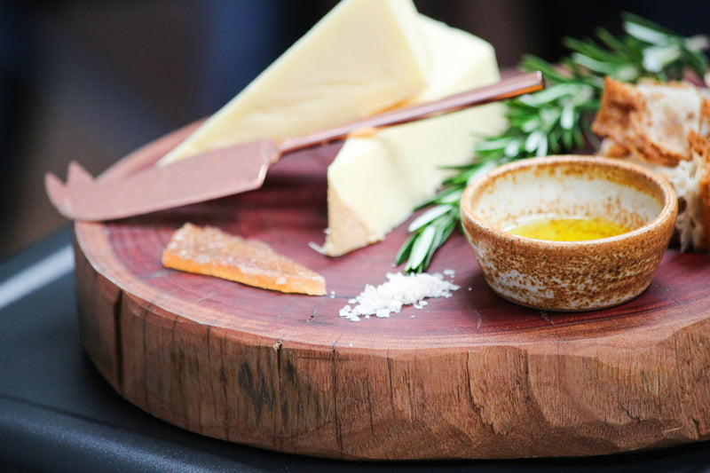 Wooden Cheese Board and Knife Pack